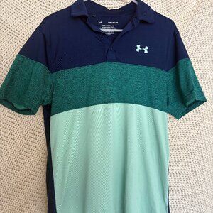 Under Armour Playoff Polo TriColor Blue-Green